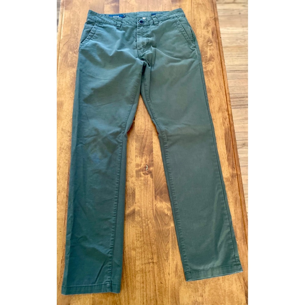 Roark Artifacts of Adventure Straight Fit Chino Pants Olive Green Size 30x31